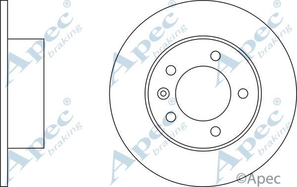 APEC BRAKING stabdžių diskas DSK2839